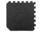 Un tapis de puzzle noir pour le fitness ou le sport.