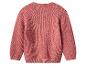 Pull en tricot rose pour enfant, vue arrière