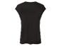 T-shirt noir sans manches pour femme, vue de dos