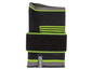 Bracelet de poignet noir avec des accents verts de Sensilast.