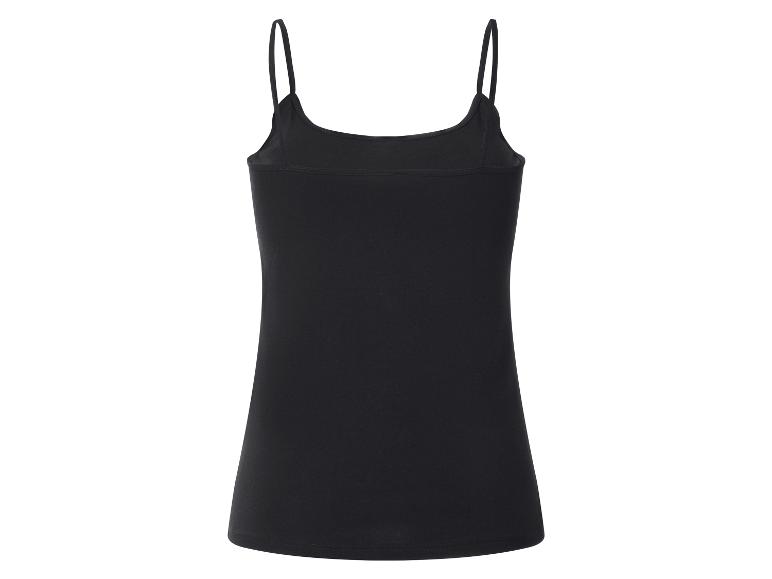 Débardeur noir femme à fines bretelles.