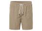 Shorts beiges à cordon.