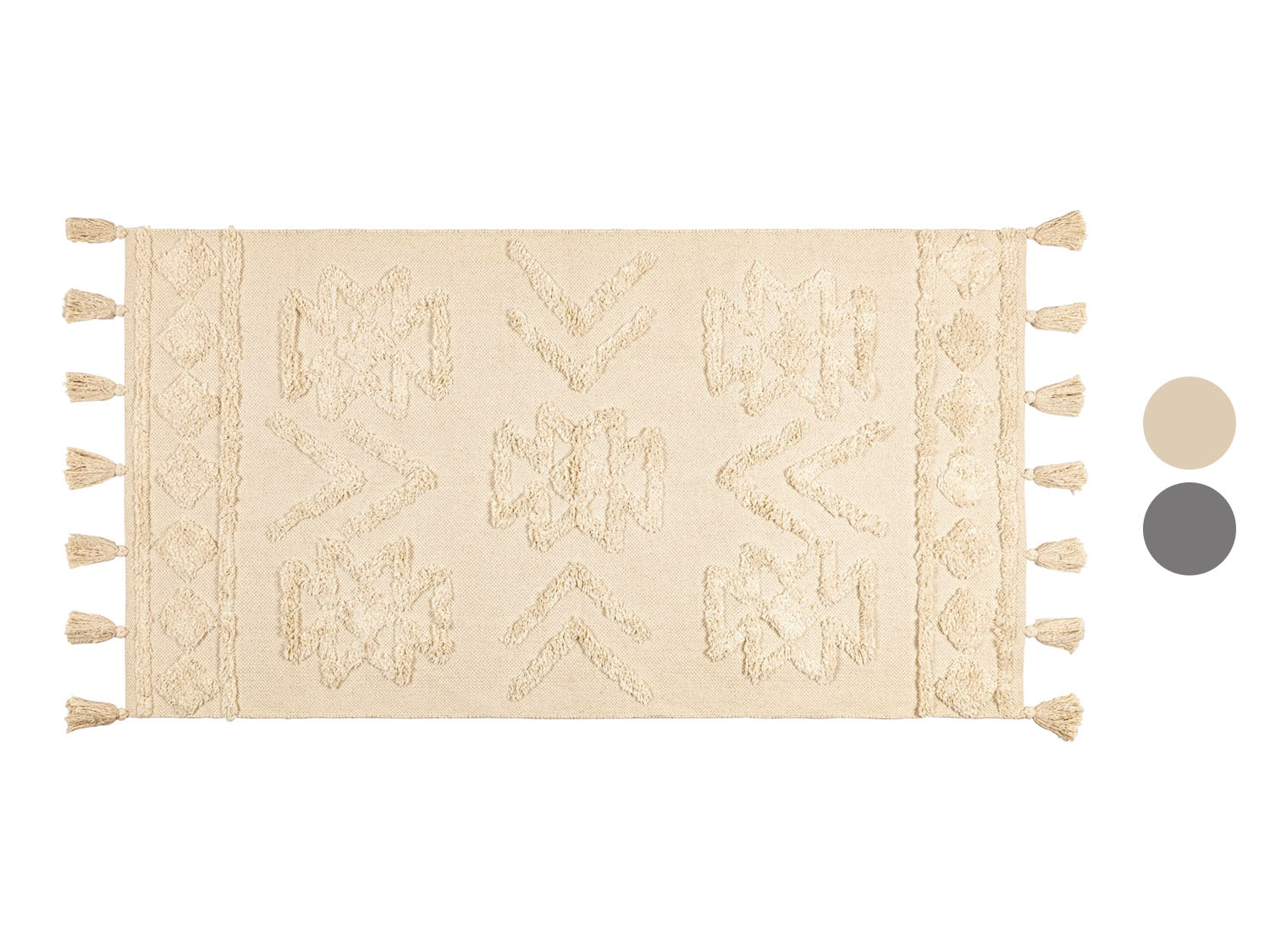 LIVARNO home Tapis en coton style bohème, 80 x 150 cm