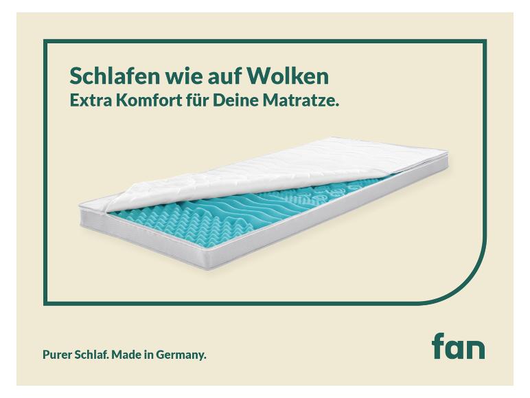 Aller en mode plein écran : f.a.n. Surmatelas en mousse froide BIG KOMFORT PLUS, 7 zones - Image 3