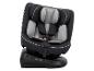 Siège auto bébé noir et gris avec harnais de sécurité et base réglable