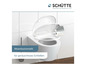 Un abattant de toilettes à fermeture douce de Schütte.