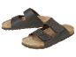 Sandales hommes en cuir marron avec semelle en liège.