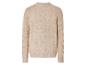 Pull en maille beige avec un motif de câble.