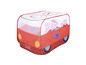 Une tente de voiture rouge avec le motif de Peppa Pig.