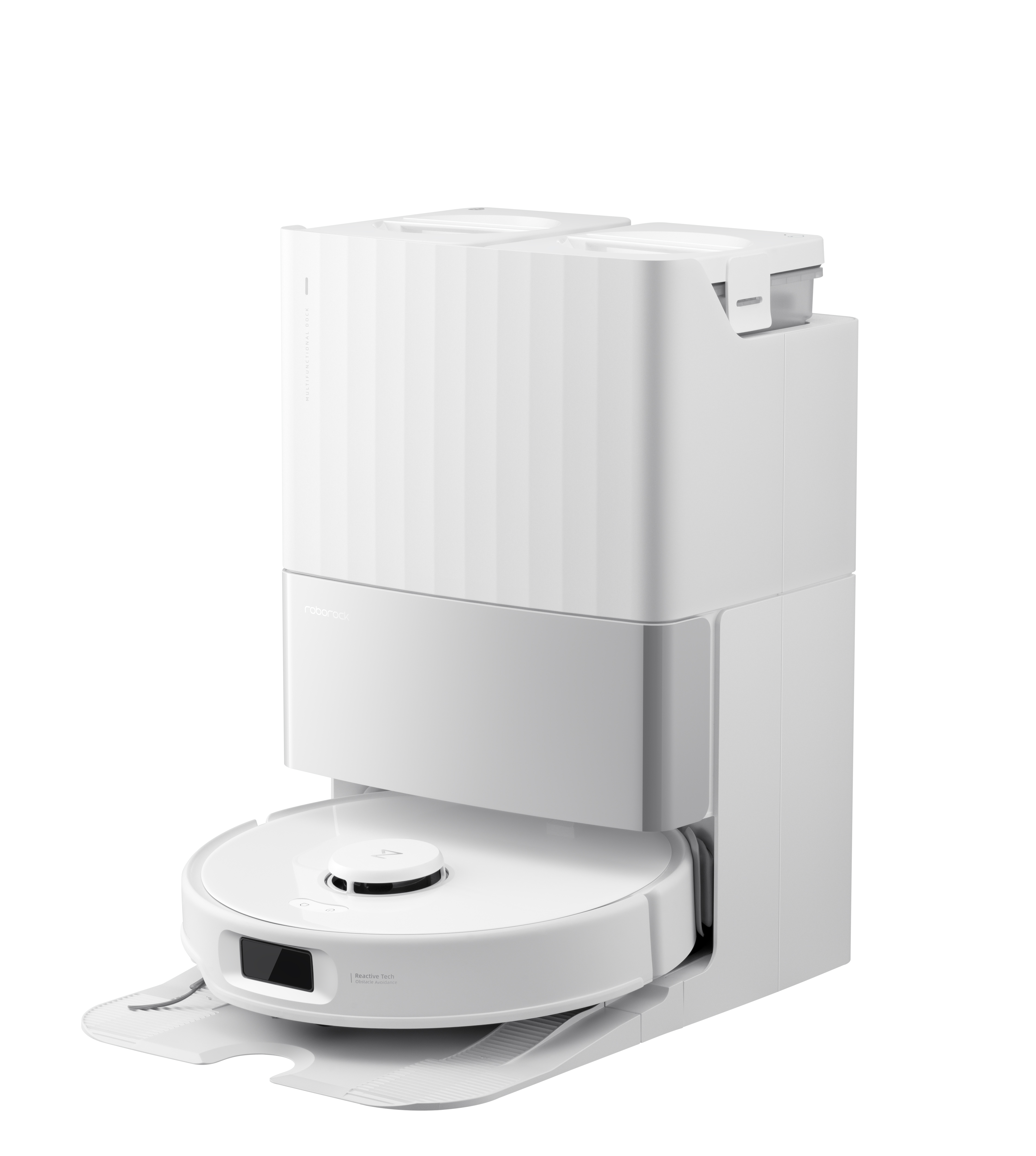 ROBOROCK Robot aspirateur et laveur Qrevo Edge 5-en-1, blanc