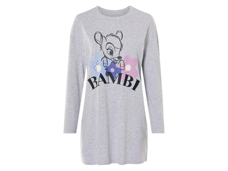 Un t-shirt à manches longues gris avec un motif Bambi.