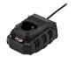 Un chargeur de batterie Parkside X-Team 2.4Ah noir.