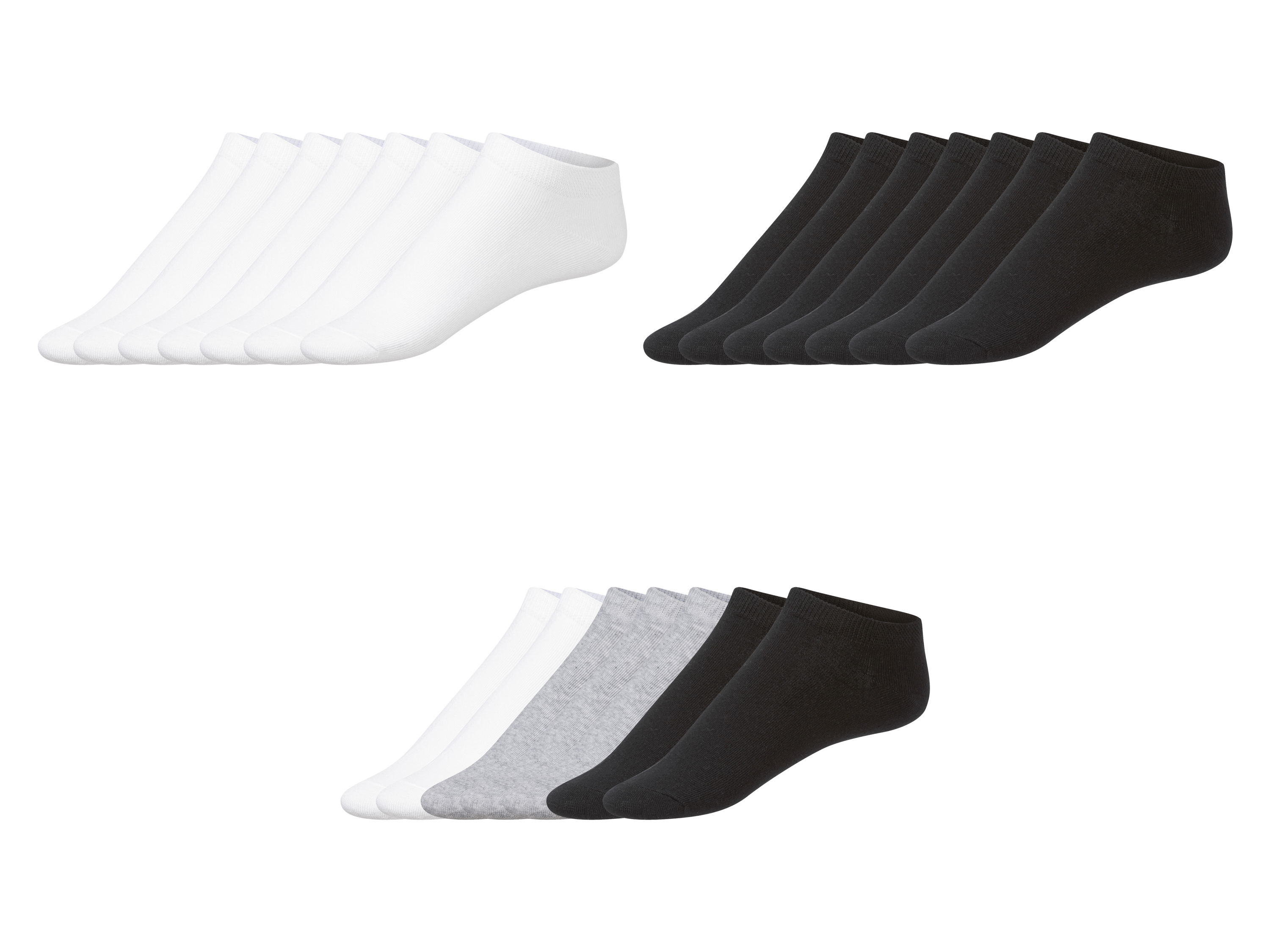 esmara® Lot de 7 paires de socquettes femme