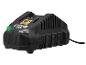 Chargeur de batterie noir pour outils électriques avec indicateur LED vert