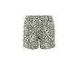 Shorts verts à imprimé floral blanc