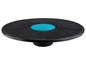 Un disque de fitness noir avec un dessus bleu, marque Rythm