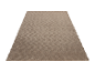 Tapis beige texturé, style moderne.