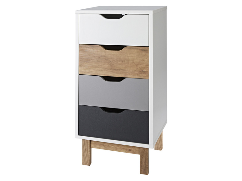 Aller en mode plein écran : LIVARNO home Commode avec 4 tiroirs, 40 x 85 x 35 cm - Image 1