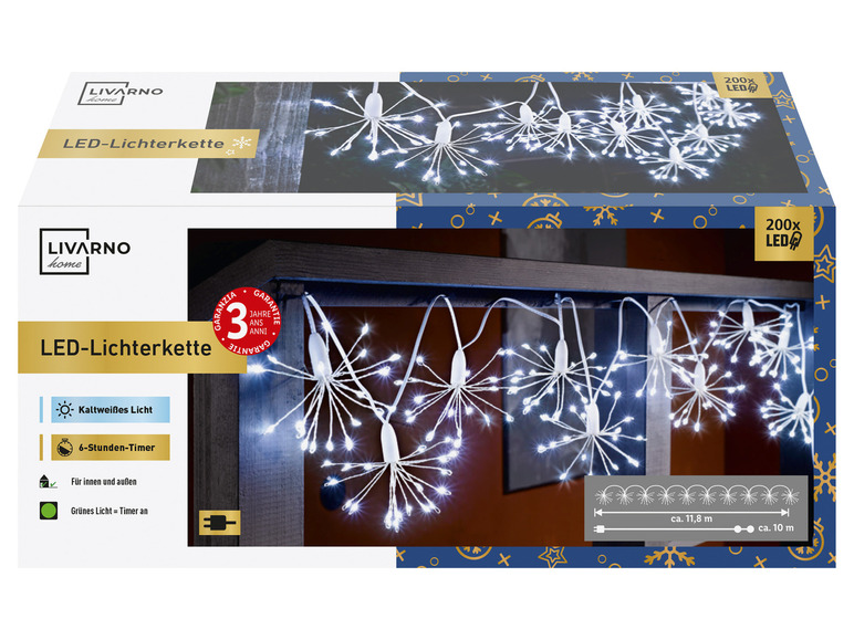 Aller en mode plein écran : LIVARNO home Guirlande lumineuse à LED, en forme de pissenlit - Image 17