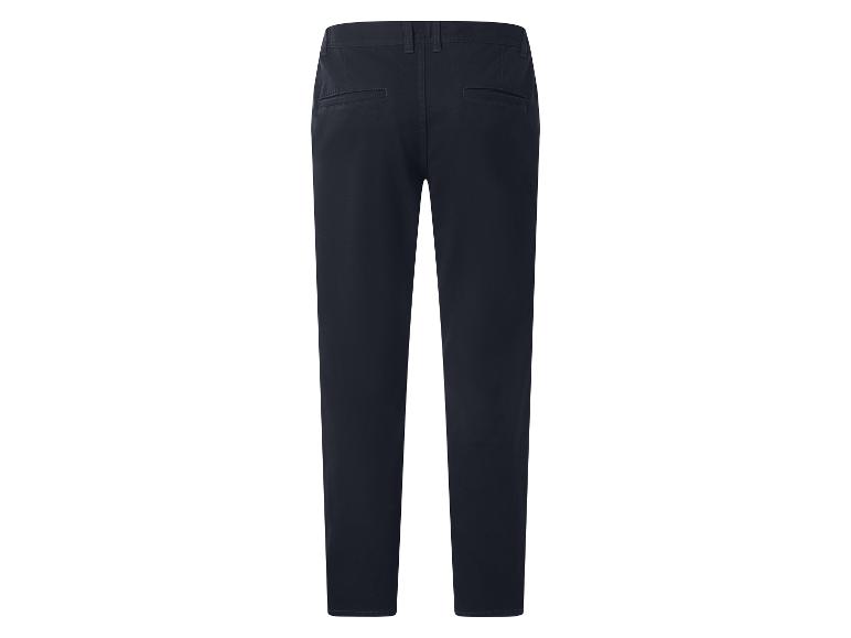 Pantalon chino bleu marine pour homme, vue arrière.