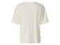 Vue arrière d'un t-shirt blanc uni à manches courtes.