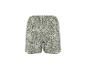 Shorts verts à imprimé floral blanc