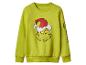 Sweat-shirt vert avec imprimé du Grinch dans un bonnet de Noël