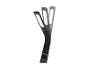 Une lampe LED flexible noire avec plusieurs positions réglables.