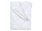 Protège-matelas matelassé blanc, plié