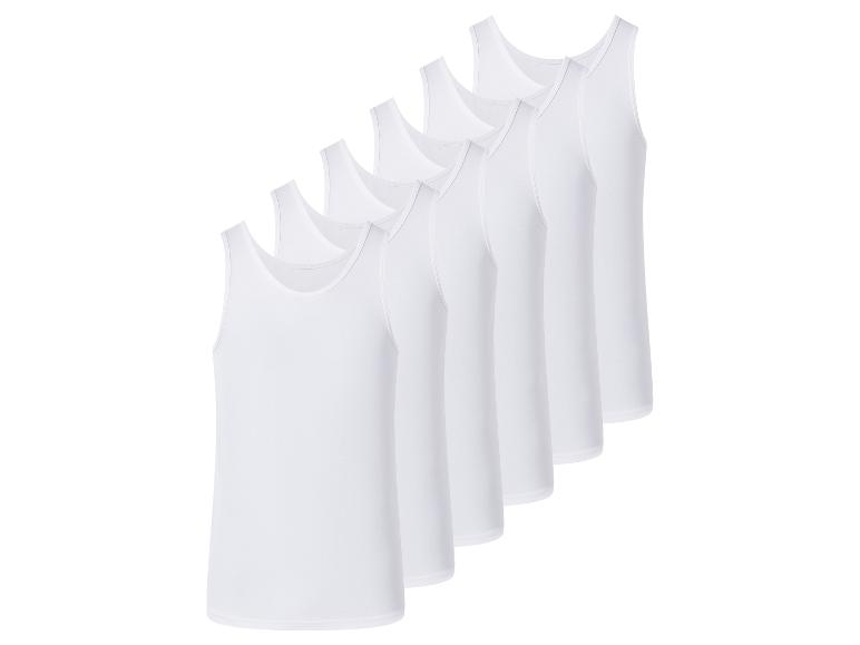 Lot de 6 débardeurs blancs pour hommes