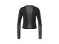 Veste noire avec dos transparent.