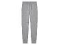 Un pantalon de survêtement gris avec un cordon.