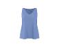 Débardeur femme bleu clair à col en V.