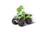 Quad jouet Carrera Mario Kart avec figurine de Yoshi en mouvement