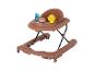 Trotteur pour bébé BEBECONFORT Explorer marron avec plateau de jeux.