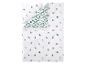 Parure de lit LIVARNO® CVC Feinbiber avec motif de Noël blanc et vert.