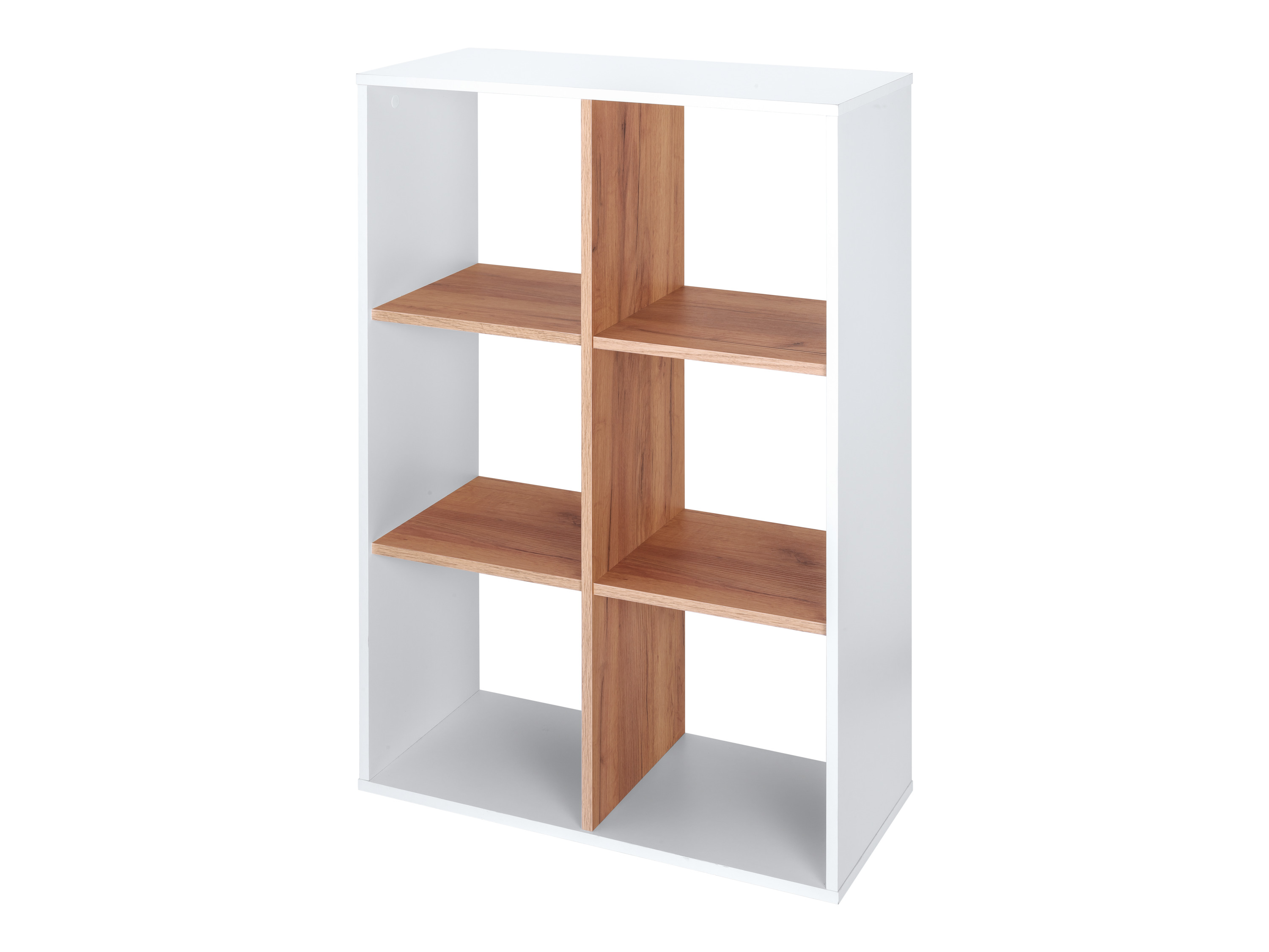 LIVARNO home Étagère Liverpool, 74 x 33 x 108 cm, blanc/imitation chêne
