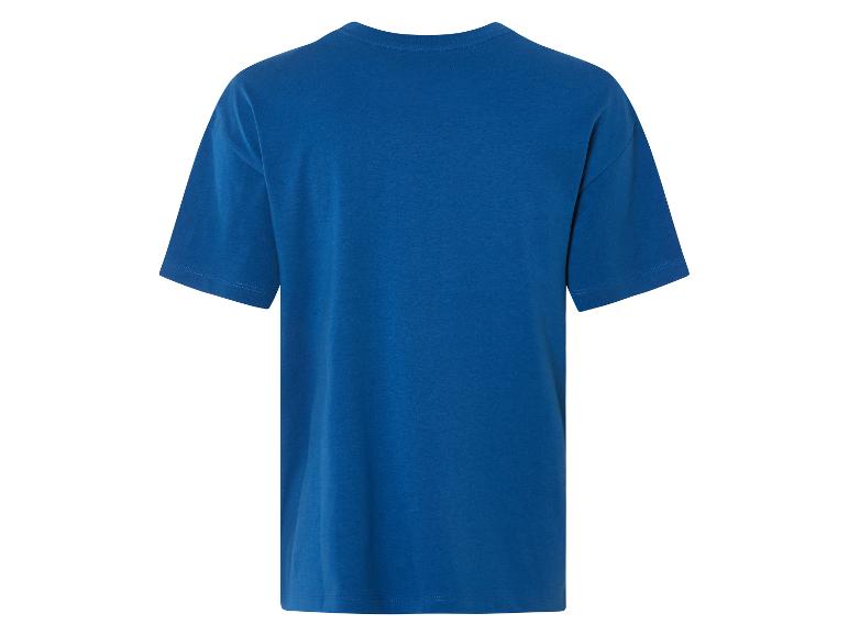 T-shirt bleu marine uni, vue arrière.