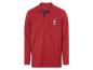 Un polo rouge à manches longues avec le logo The Sailor.