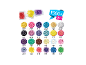 Perles et gemmes colorées assorties, plus de 1500 pièces.