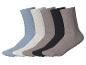 Lot de 6 paires de chaussettes unies de différentes couleurs