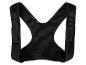 Une ceinture de correction de posture noire rembourrée avec des bretelles réglables.