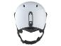 Casque de ski blanc vu de dessus.