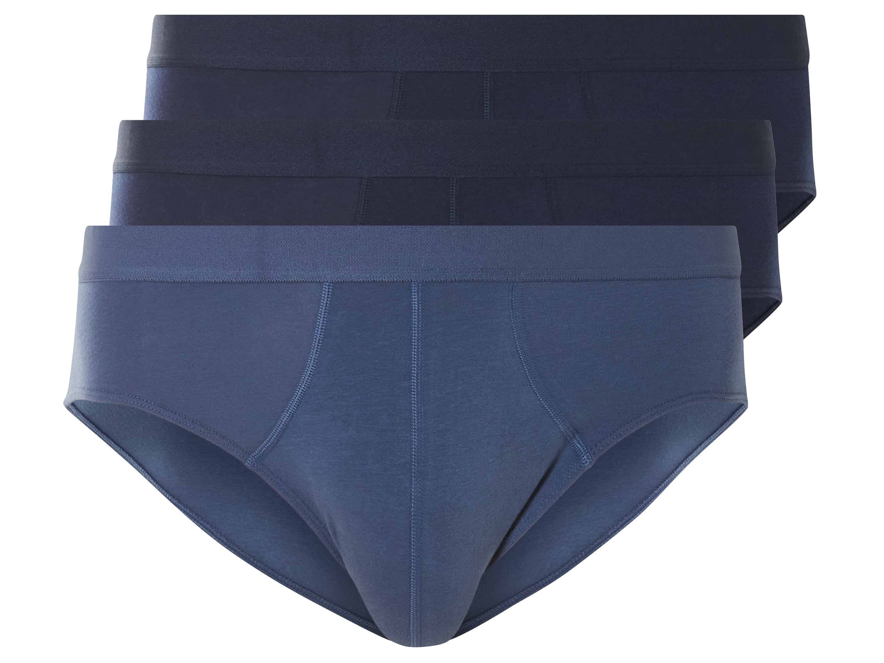 LIVERGY® Lot de 3 slips homme (bleu foncé/bleu, XXL)