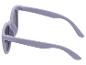Lunettes de soleil lilas avec verres gris, vues de dessus.