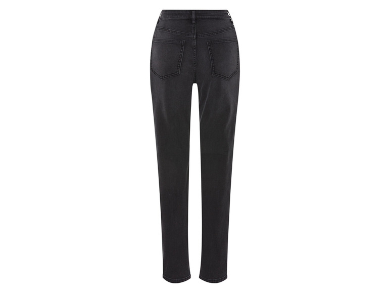 Jean noir pour femme à taille haute.