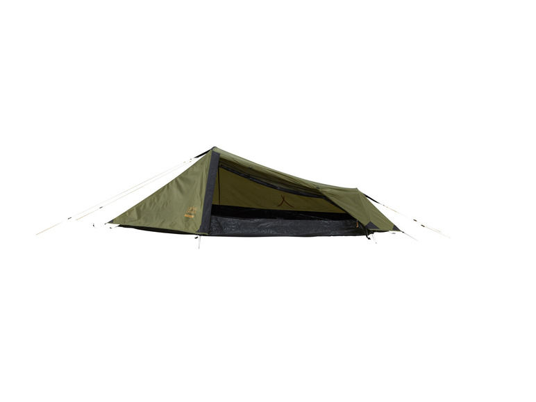Une tente Grand Canyon Solo verte, une tente pour une personne pour le camping.