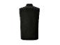 Gilet polaire noir pour homme, vue de dos.