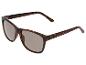 Lunettes de soleil à monture écaille de tortue avec verres marron