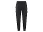 Pantalon de survêtement noir avec des poches cargo.